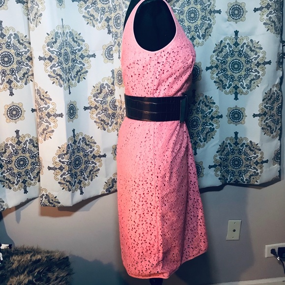 ANN TAYLOR Pink Floral Sheath Dress - Picture 2 of 8